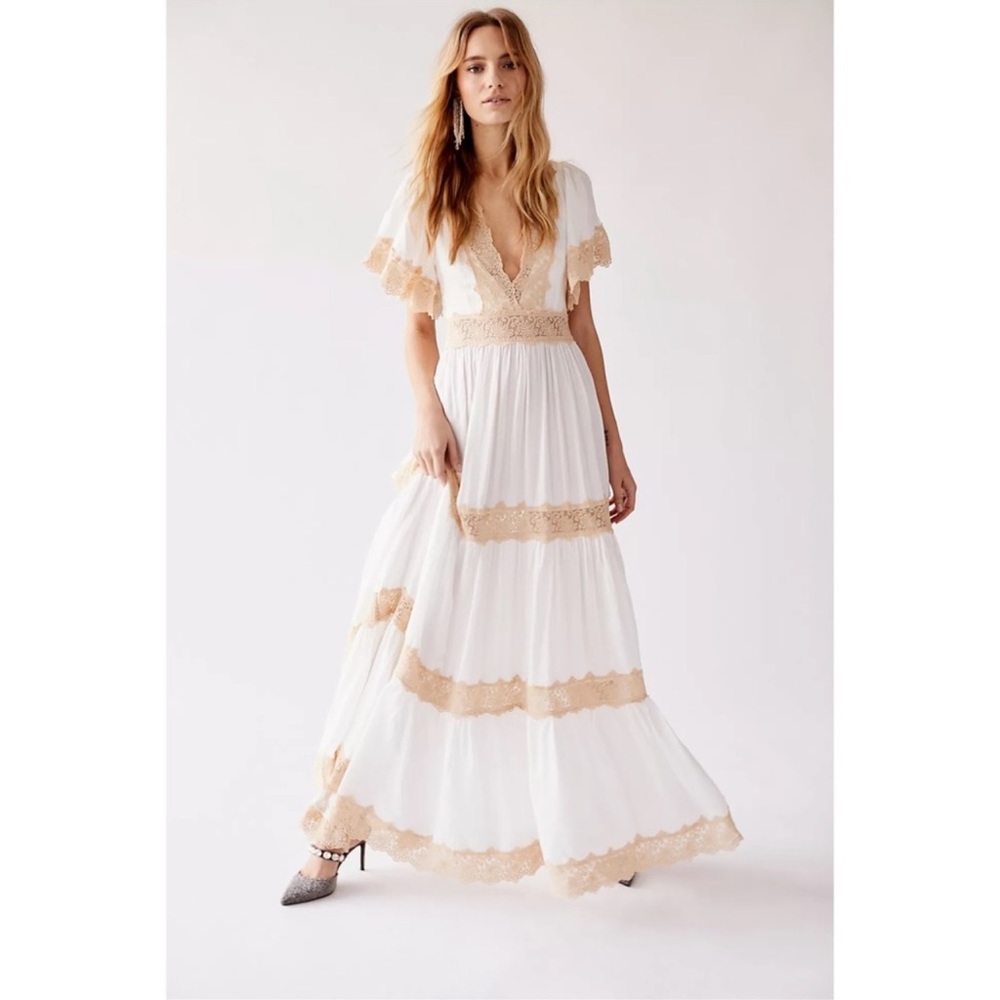 Spell & the Gypsy Spell Ocean Maxi Dress Ivory